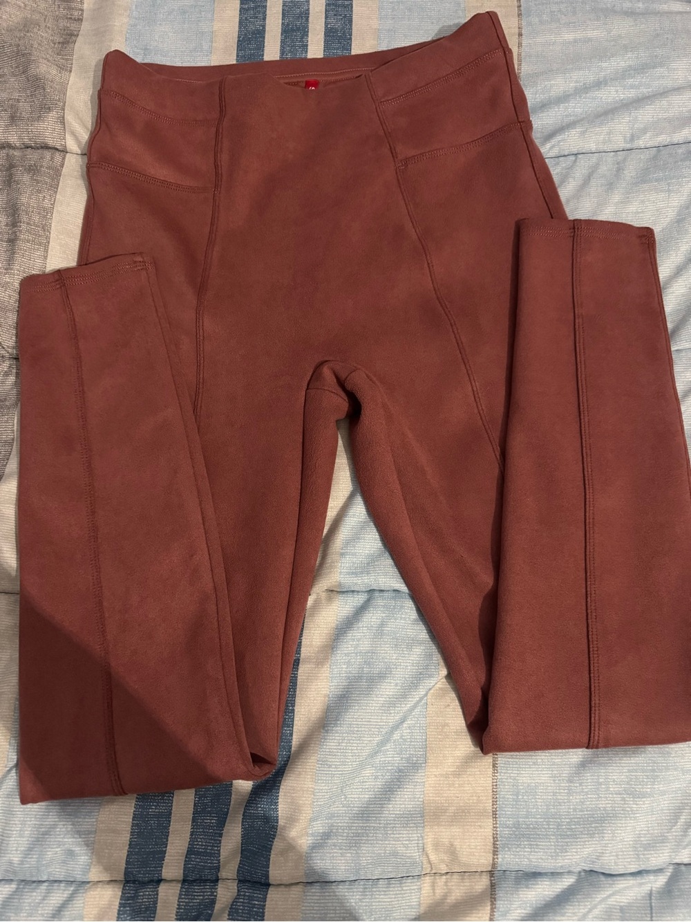 SPANX Dusty Rose High-Waist Ponte Leggings